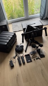 Gimbal DJI RONIN M duży zestaw walizka